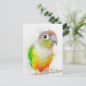 anananassegelportret briefkaart (Staand voorkant)