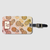  anananassen bagagelabel (Voorkant (horizontaal))