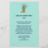 anananassen menu kerstfeestdagen (Voorkant)