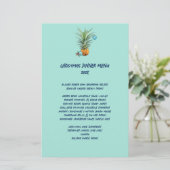 anananassen menu kerstfeestdagen (Staand voorkant)