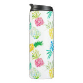 anananassen met kleurrijke Waterverf Thermosbeker (Geroteerd rechts)