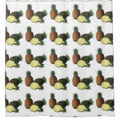  anananassen uit Hawaïti, biologisch fruit Douchegordijn (Voorkant)