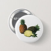 anananassen uit Hawaïti, biologisch fruit Ronde Button 5,7 Cm (Voorkant /achterkant)