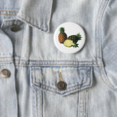 anananassen uit Hawaïti, biologisch fruit Ronde Button 5,7 Cm (In situ)