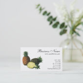  anananassen uit Hawaïti, biologisch fruit Visitekaartje (Staand voorkant)