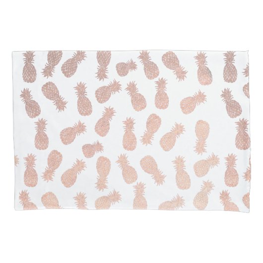 anananassen van roos goud kussensloop (Voorkant)