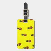 anananassepatroon bagagelabel (Voorkant verticaal)