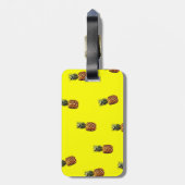 anananassepatroon bagagelabel (Achterkant verticaal)