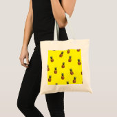 anananassepatroon tote bag (Voorkant (product))