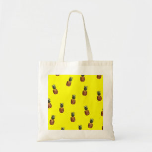anananassepatroon tote bag