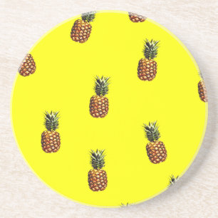 anananassepatroon zandsteen onderzetter