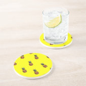 anananassepatroon zandsteen onderzetter (Zijkant)