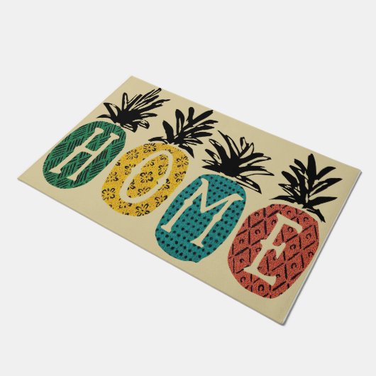  anananassetsmat, thuisdeuren deurmat (Schuin)