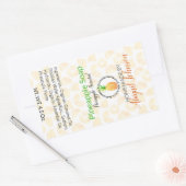 anananaszeep | Artisan Homemade | Homemade-etiket Rechthoekige Sticker (Envelop)