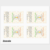 anananaszeep | Artisan Homemade | Homemade-etiket Rechthoekige Sticker (Vel)