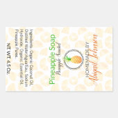 anananaszeep | Artisan Homemade | Homemade-etiket Rechthoekige Sticker (Voorkant)