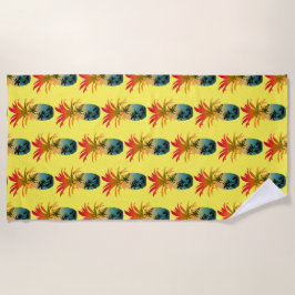 anananaszonnepatroon strandlaken