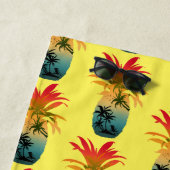 anananaszonnepatroon strandlaken (In situ)