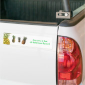 ananas2, ananas-01, wat-maakt-een-goede-pin... bumpersticker (Op Truck)