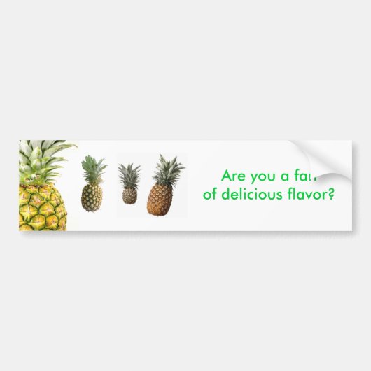 ananas2, ananas-01, wat-maakt-een-goede-pin... bumpersticker (Voorkant)