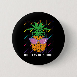 Ananas 100 dagen schoolleraar en student G Ronde Button 5,7 Cm