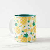 Ananas 11 oz Mok met twee tonen (Voorkant links)