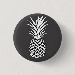 ananas 3 cm rondebadge ronde button 3,2 cm
