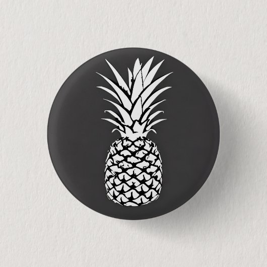 ananas 3 cm rondebadge ronde button 3,2 cm (Voorkant)