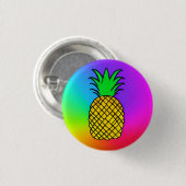 ananas 3 cm rondebadge ronde button 3,2 cm (Voorkant /achterkant)