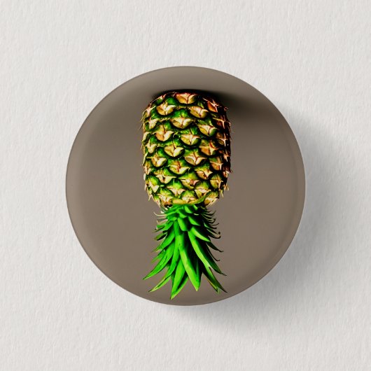 ananas 3 cm rondebadge ronde button 3,2 cm (Voorkant)