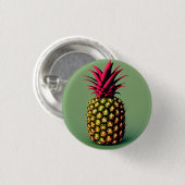 ananas 3 cm rondebadge ronde button 3,2 cm (Voorkant /achterkant)