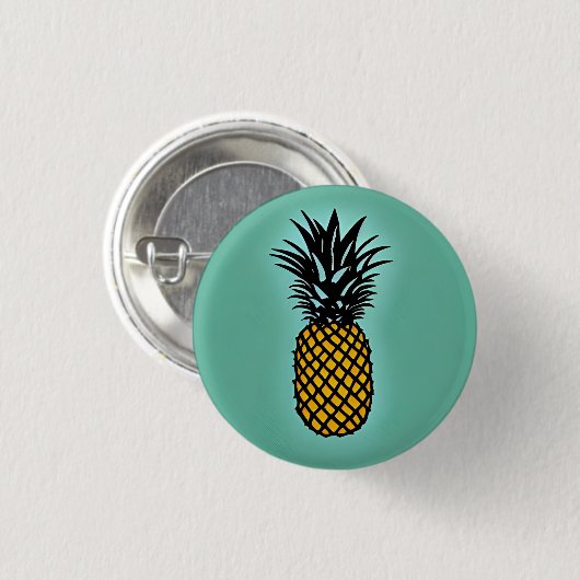 ananas 3 cm rondebadge ronde button 3,2 cm (Voorkant /achterkant)