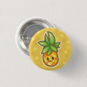 ananas:3 ronde button 3,2 cm (Voorkant /achterkant)