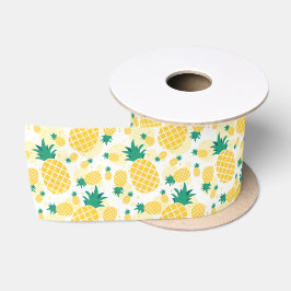 Ananas 7,6 cm Satijnen Lint, 1,8 Meter Klossen Lint