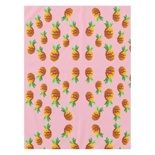 Ananas Aangepaste Tafeldoek Tafelkleed (Voorkant)