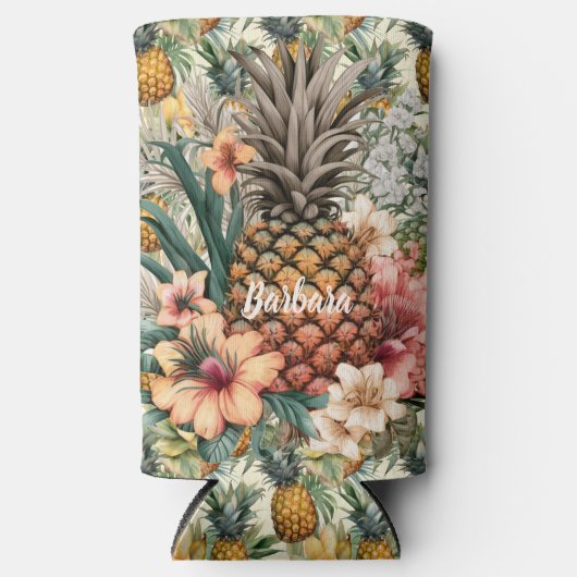 Ananas aanpassen seltzer blikjeskoeler (Voorkant)