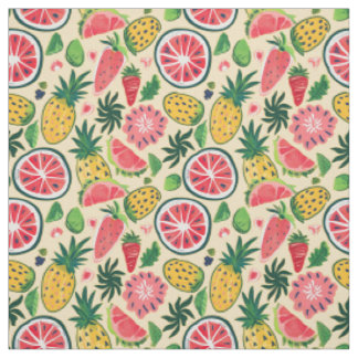Ananas, Aardbei, Citrus & Pitaya Stof