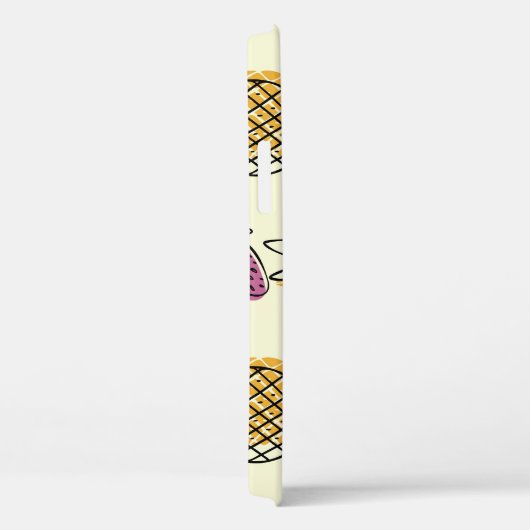 Ananas, aardbei textielontwerp. Case-Mate iPhone case (Achterkant / Rechts)
