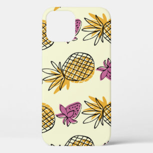 Ananas, aardbei  textielontwerp. Case-Mate iPhone case