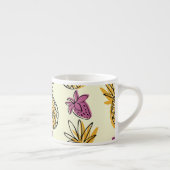 Ananas, aardbei textielontwerp. espresso kop (Rechts)