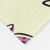 Ananas, aardbei textielontwerp. fleece deken (Hoek)