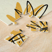 Ananas, aardbei textielontwerp. legpuzzel (Zijkant)