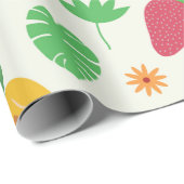 Ananas aardbeien banaan watermeloen Fruit Cadeaupapier (Rol Hoek)