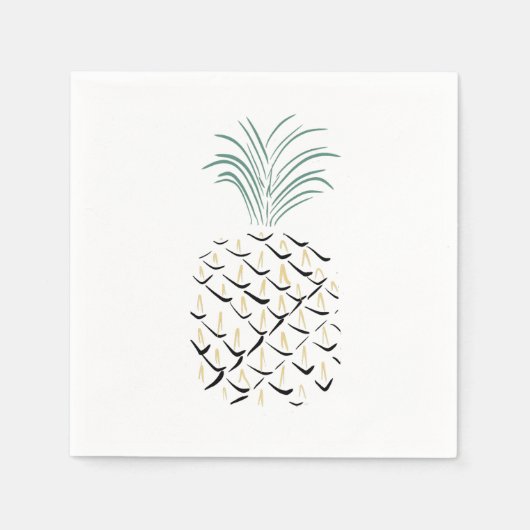 Ananas Abstracte kunst Servet (Voorkant)