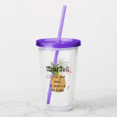 ananas acryl drinkbeker (Achterkant)