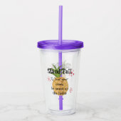 ananas acryl drinkbeker (Voorkant)