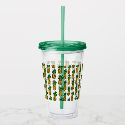 ananas acryl drinkbeker (Rechts)