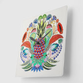Ananas Acryl Wandklok (Hoek)