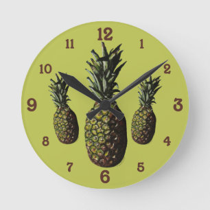 ananas Acrylwandklok Ronde Klok