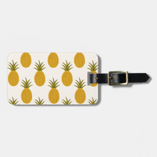 Ananas afdrukken bagagelabel